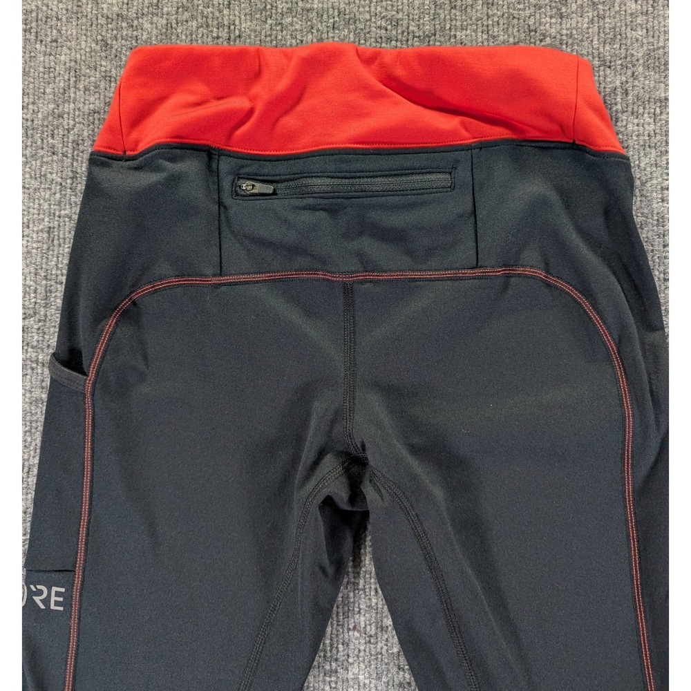 Gore Wear R3 Thermo Running Tights Women's Size Small Black Red Reflective - Picture 5 of 8
